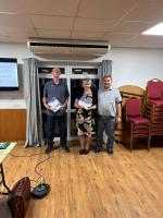 Lee Clarke and Sue Krumfort with Mark Darnell